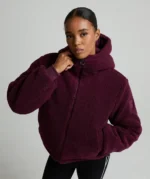 Womens Sellata Borg Reversible Jacket MULBERRY MIST