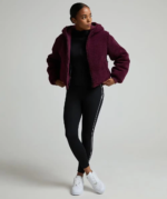 Womens Sellata Borg Reversible Jacket MULBERRY MIST