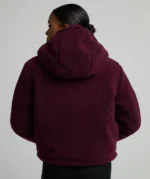 Womens Sellata Borg Reversible Jacket MULBERRY MIST