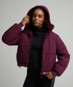 Womens Sellata Borg Reversible Jacket MULBERRY MIST