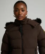 Womens Valleria Puffer Jacket MOLTON MOCHA