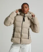 Womens Valleria Puffer Jacket WHISPERED TAUPE
