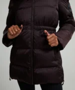 Womens Virna 2.0 Mid Length Puffer Parka Jacket COCOA BERRY