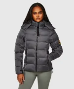 Womens Virna Slimline Puffer Jacket ASPHALT
