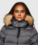 Womens Virna Slimline Puffer Jacket ASPHALT