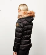 Womens Virna Slimline Puffer Jacket BLACK