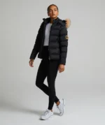 Womens Virna Slimline Puffer Jacket BLACK
