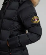 Womens Virna Slimline Puffer Jacket BLACK