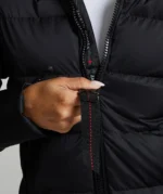 Womens Virna Slimline Puffer Jacket BLACK