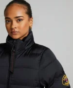 Womens Virna Slimline Puffer Jacket BLACK