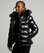 Womens Virnaro Slimline Puffer Jacket BLACK