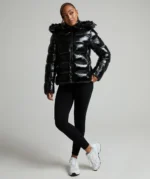 Womens Virnaro Slimline Puffer Jacket BLACK