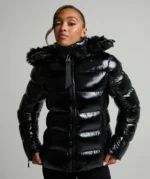 Womens Virnaro Slimline Puffer Jacket BLACK