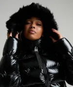 Womens Virnaro Slimline Puffer Jacket BLACK